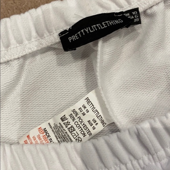 White Basic Joggers - Picture 4 of 4